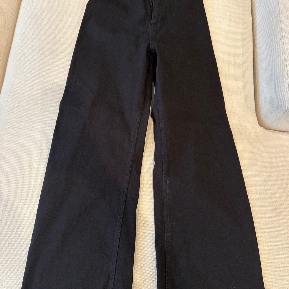 Pistola black wide leg jean